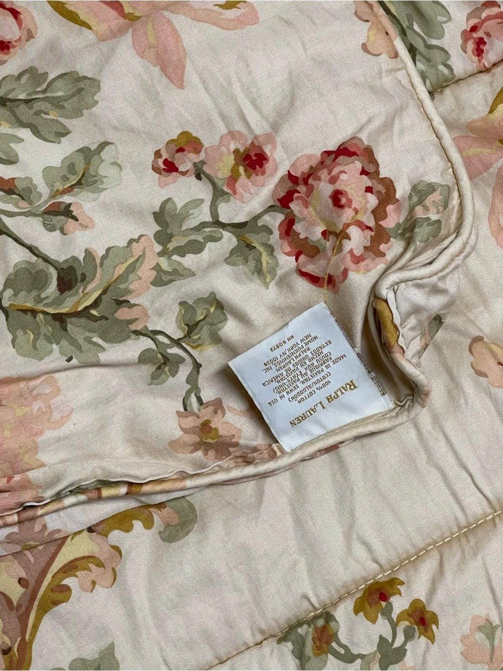 Ralph Lauren Sussex garden full Queen size comforter